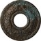 Ekena Millwork Hurley Ceiling Medallion (Canopies up to 7 1/4"), 22 1/8"OD x 7 1/4"ID x 1 3/4"P, Bronze Blue Patina CM26HUBBS - alternate 1